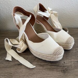 Universal Thread Espadrilles Closed Toe Summer High Heel Platform Wedges 8.5